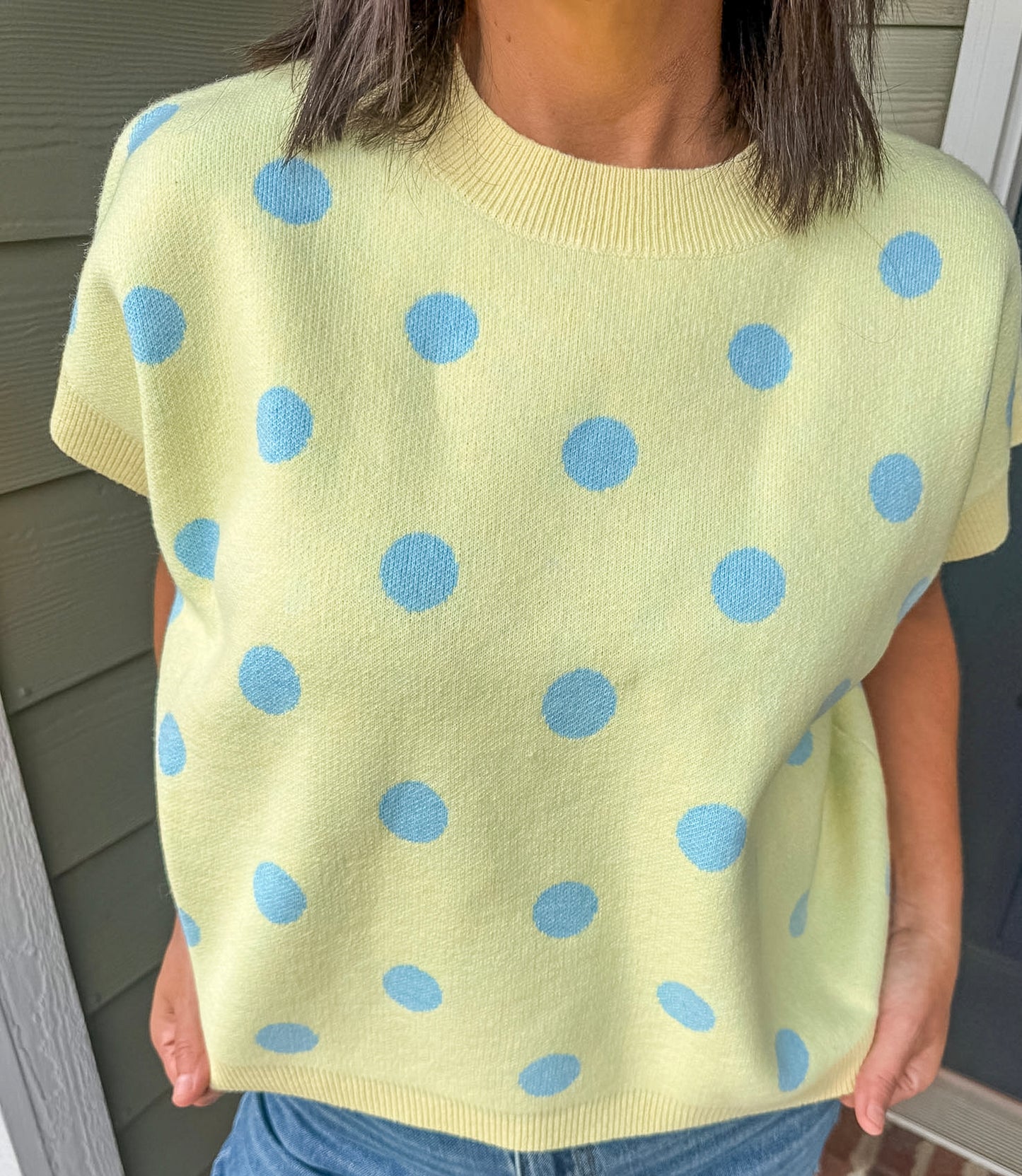 Porch Swing Polka Dot sweater