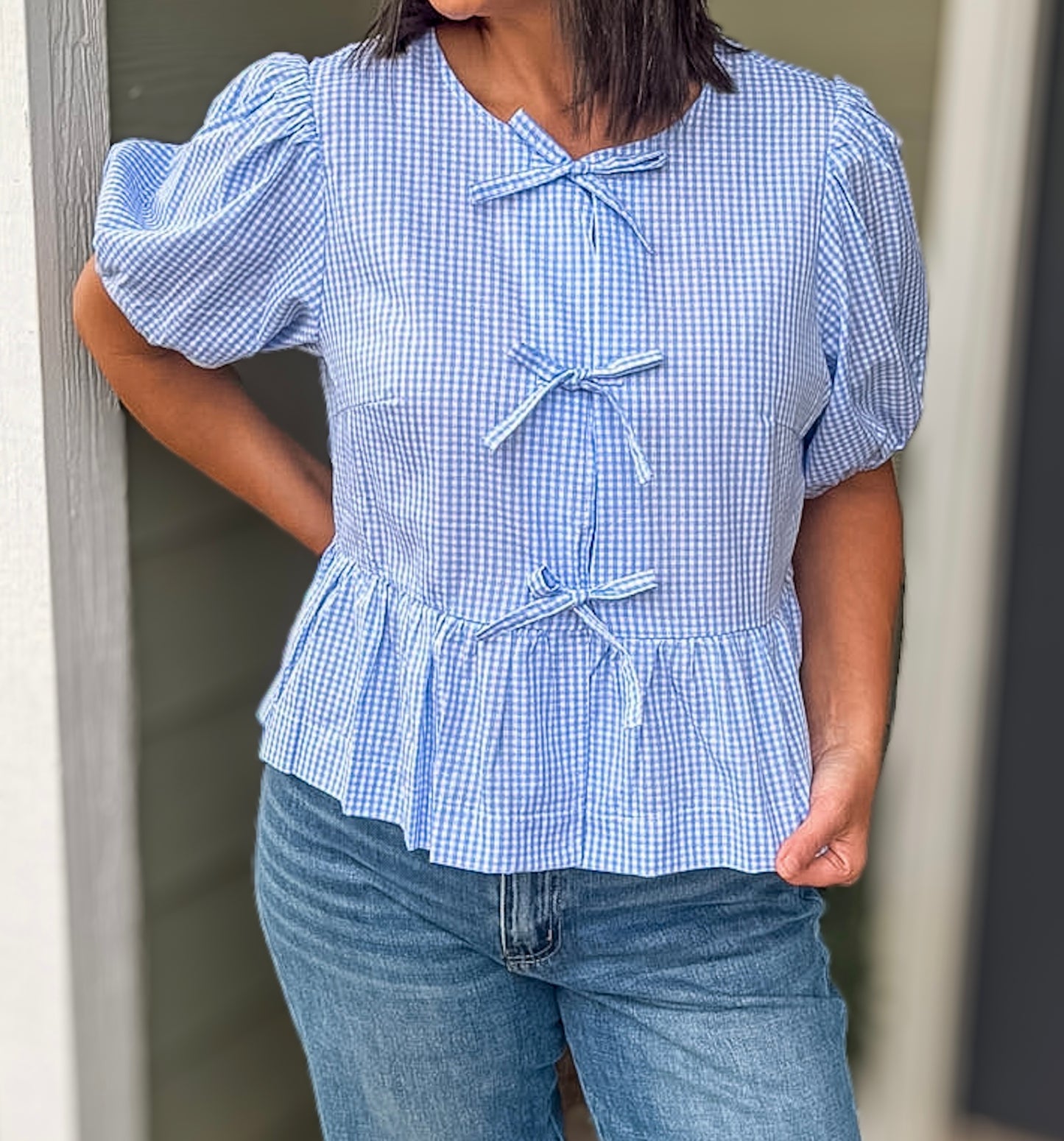 Blue Ribbon top